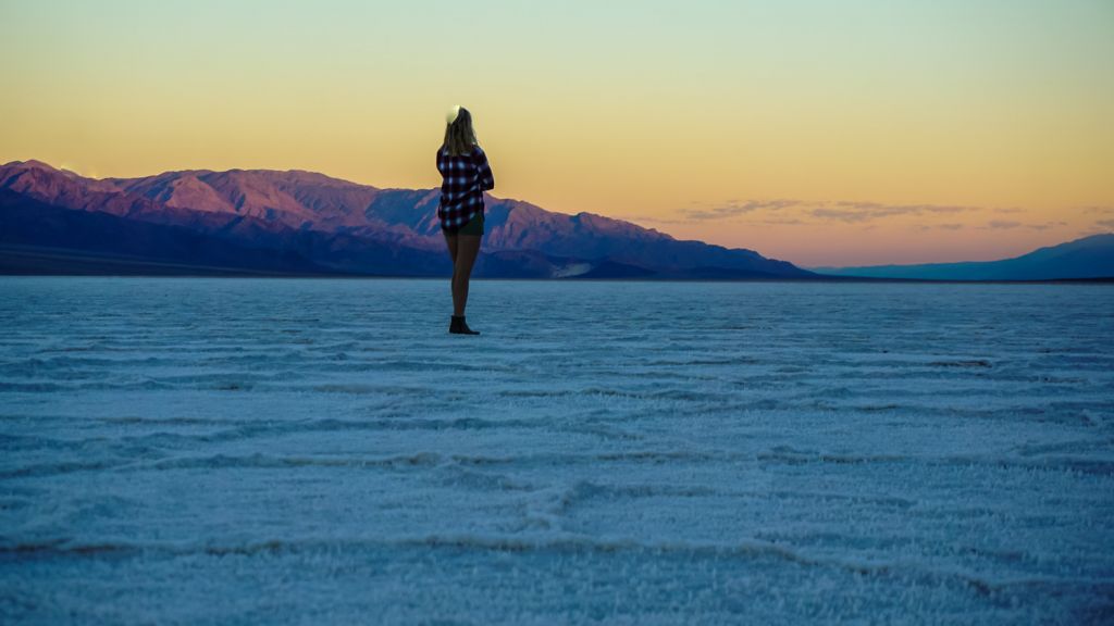 Sunrise Badwater Basin Death Valley