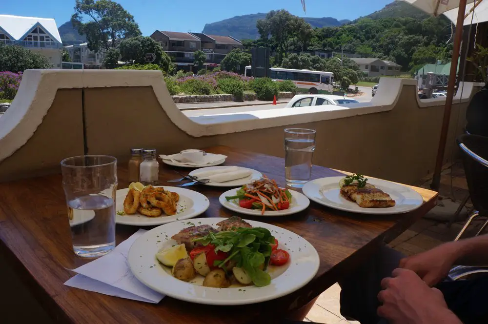 Some absolute top notch seafood for cheap at Chapman's peak hotel.
