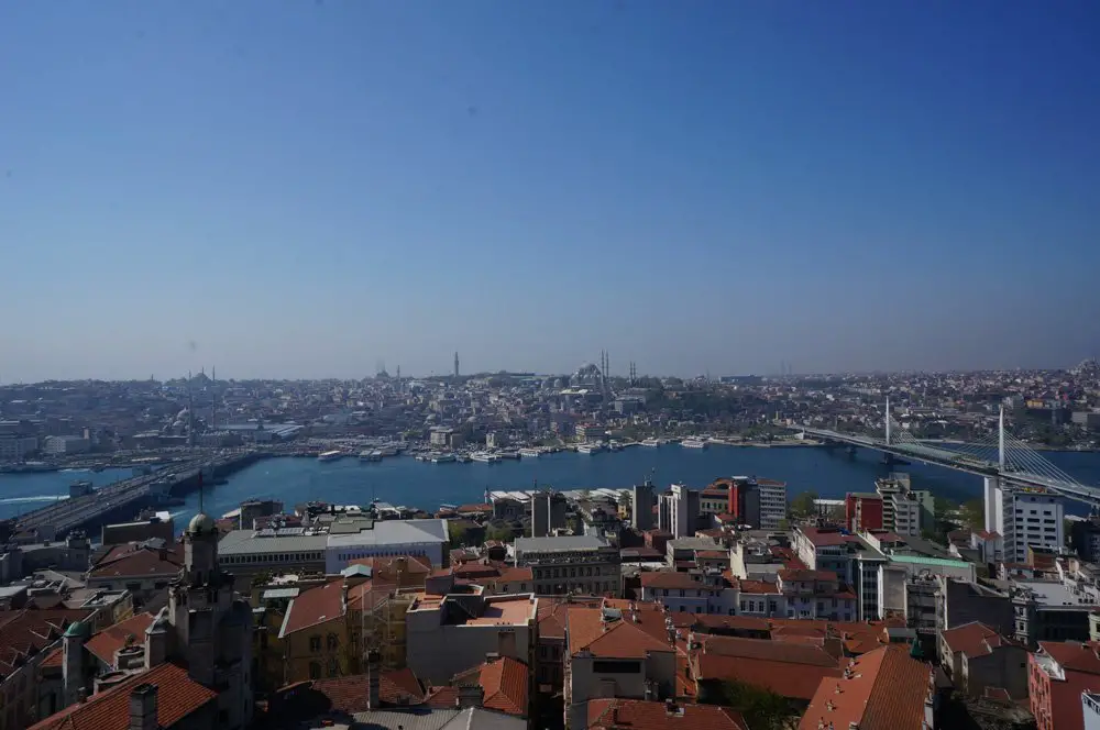 Galatos bokšto vaizdas į Stambulą