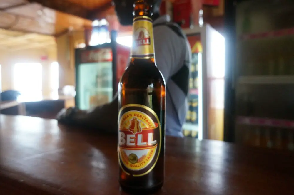 Bell, one of Uganda's many beers.