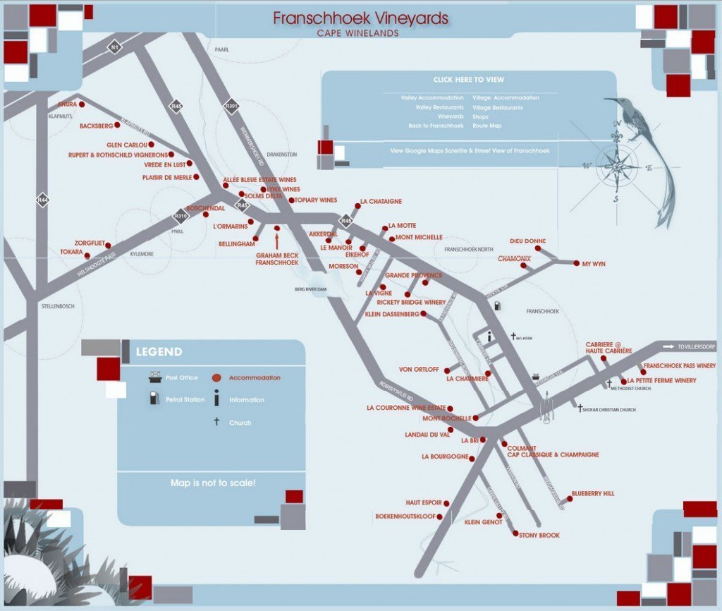 Map of Franschhoek