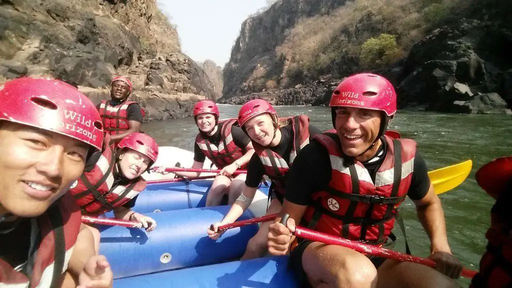 Getting a picture in between rapids. Note we are all smiles here but this was not the case while flipping...