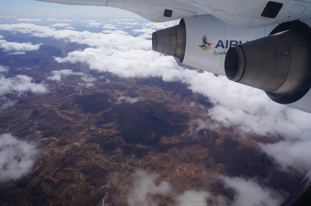 Madagascar aerial view airlink 