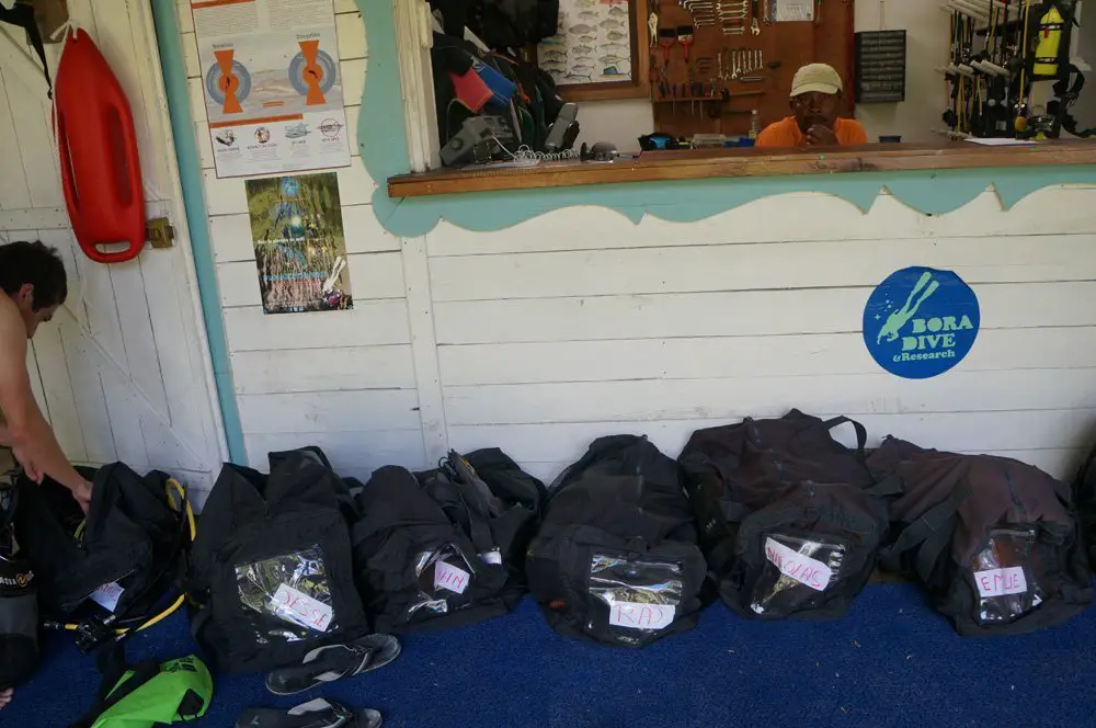 The dive shop, packed all our gear up before we even arrived.