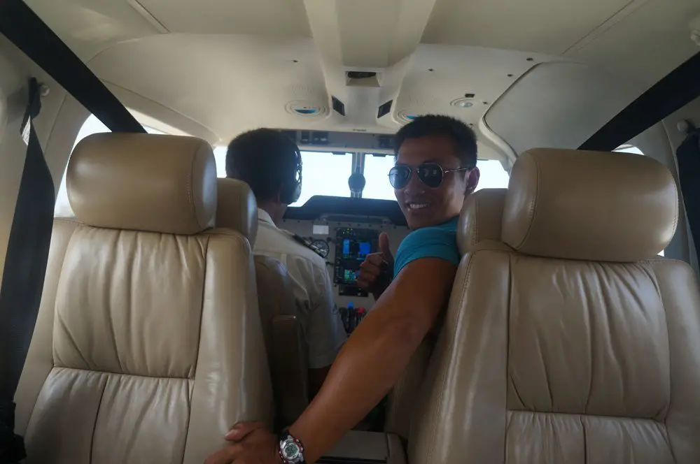 First time in a private plane.