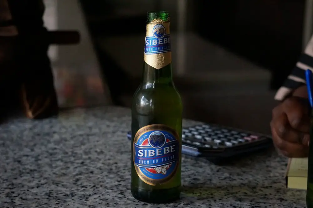 Sibebe, Swaziland's national beer. 