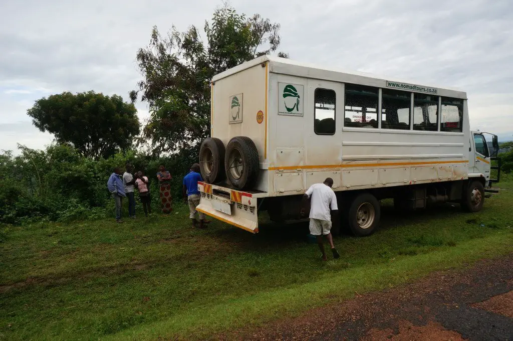 Overland truck Nomad Tours in Uganda