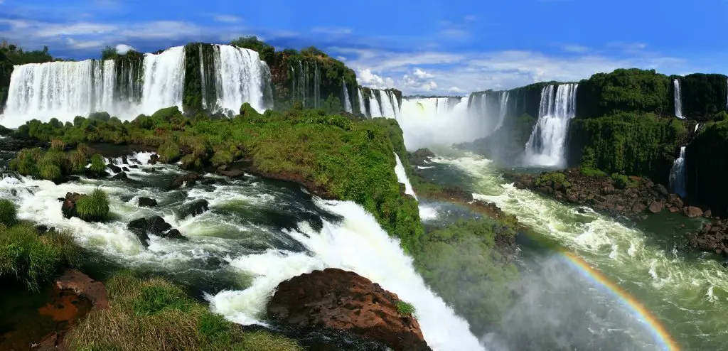 Routinely ranked as one of nature's top wonders, Iguazu falls lies on the border between Brazil and Argentina and can be visited on both sides. Both countries are incredible deals at the moment for the dollar!