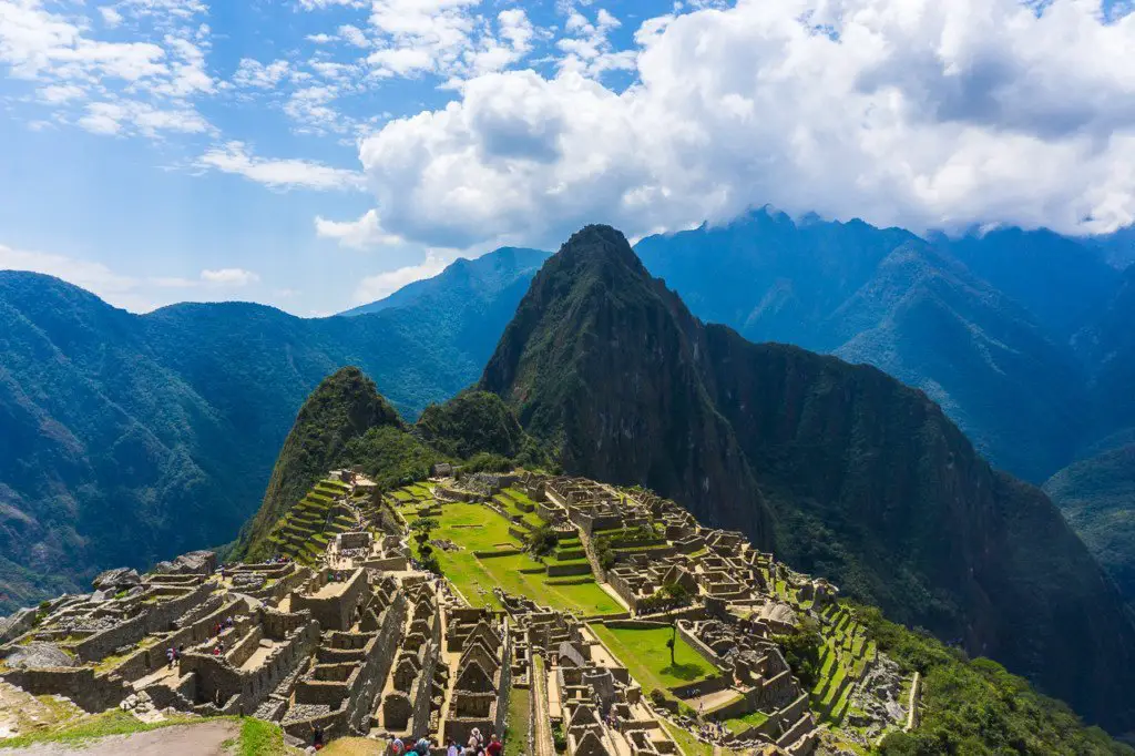 Machu Picchu. Note that this specific location is NOT the top of Machu Picchu Moutnain