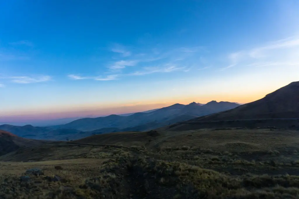 Bolivia sunset