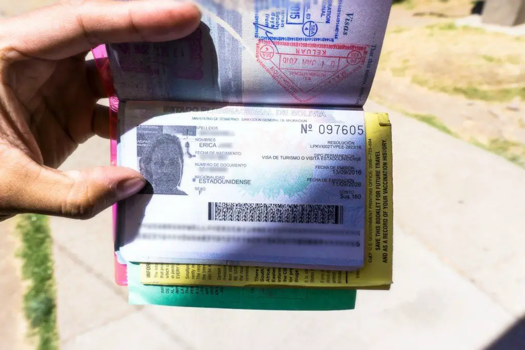 Bolivia visa for americans