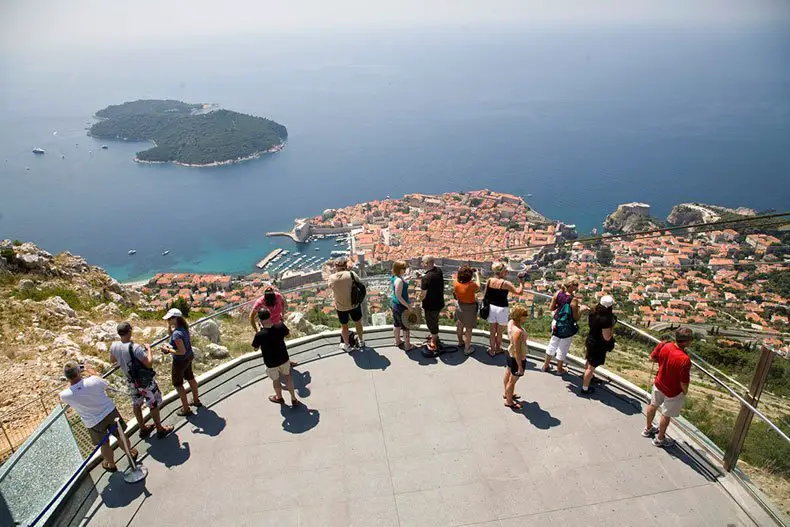 cable car views old town dubrovnik