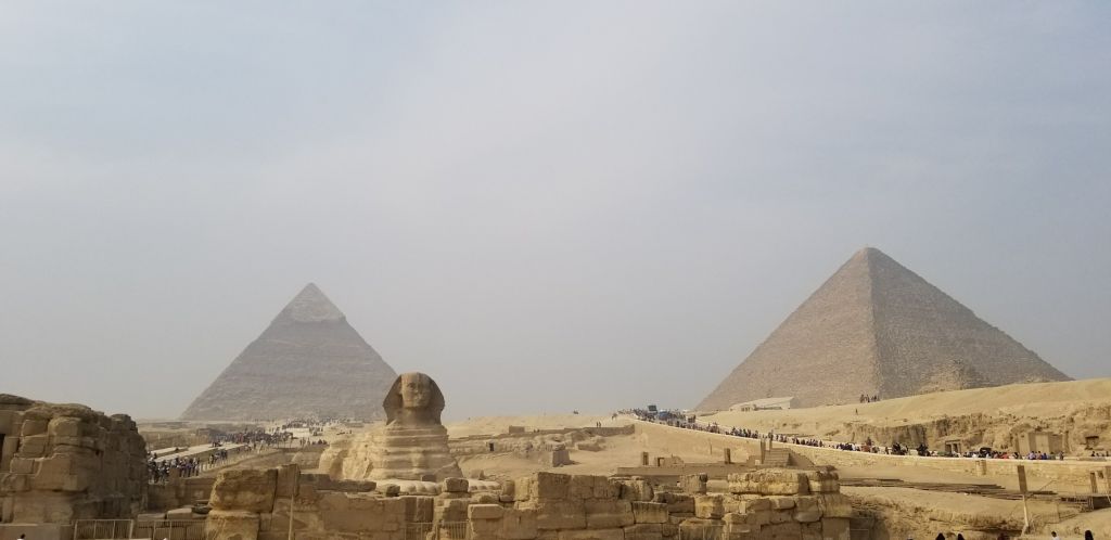 Pyramids giza sphinx cairo egypt
