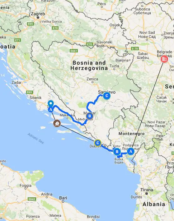 balkans travel itinerary two weeks one week three weeks
