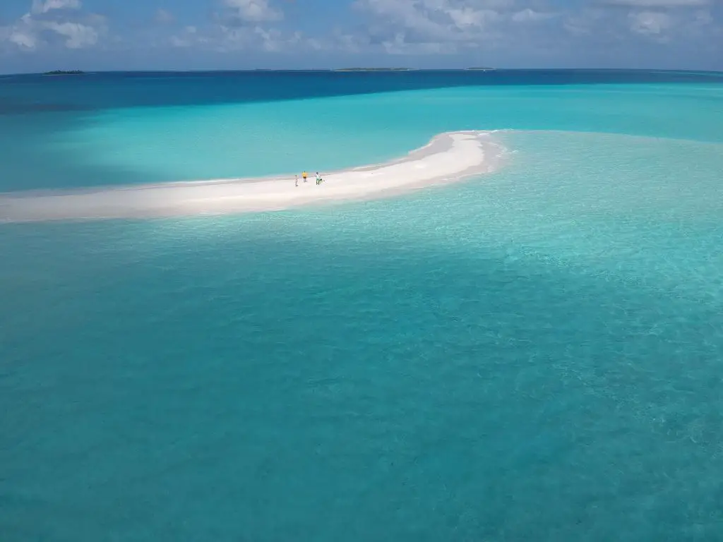 Maldives beach sandbank baa atoll