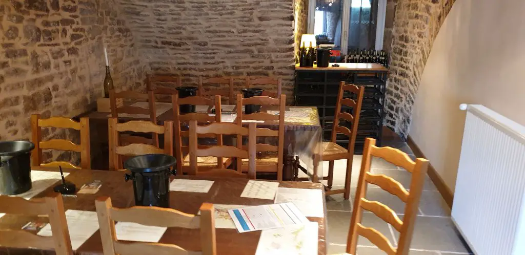 A tasting room that we stumbled upon in Volnay