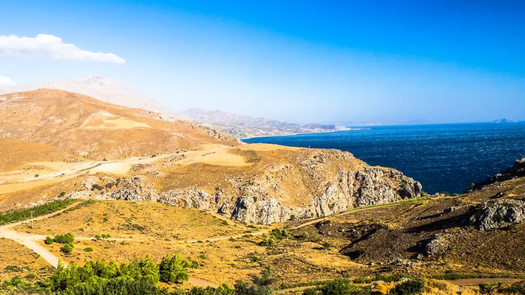 Beautiful coastline of Crete