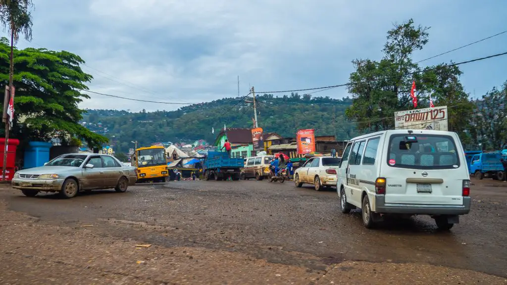 No roads to speak of in Bukavu