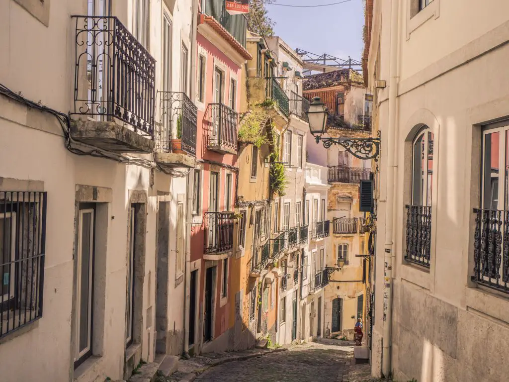 Lisbon streets portugal