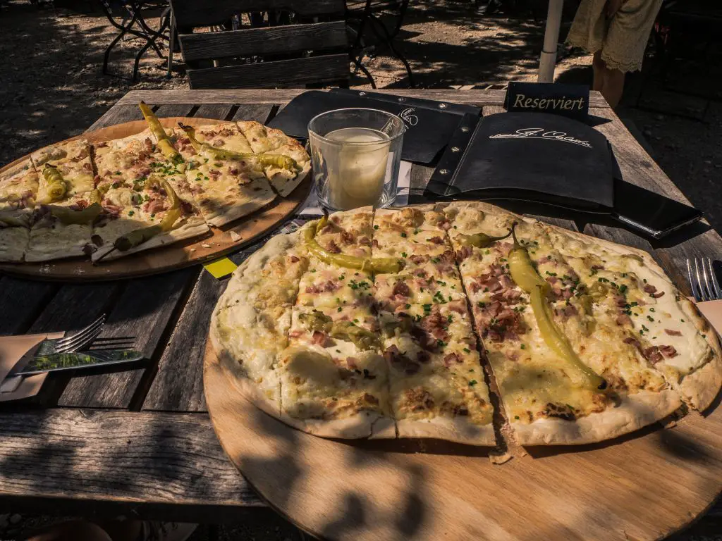 flammkuchen in the black forest germany