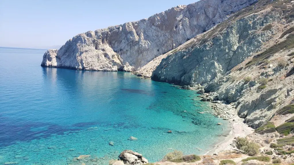 Vorina beach folegandros greece