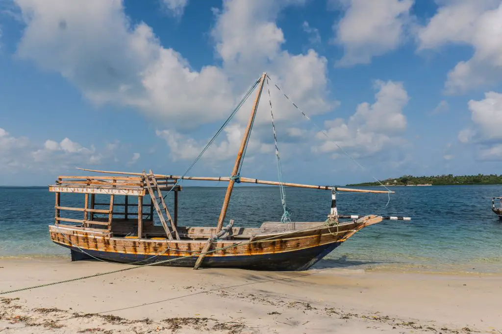 Mafia island tanzania dhow boat