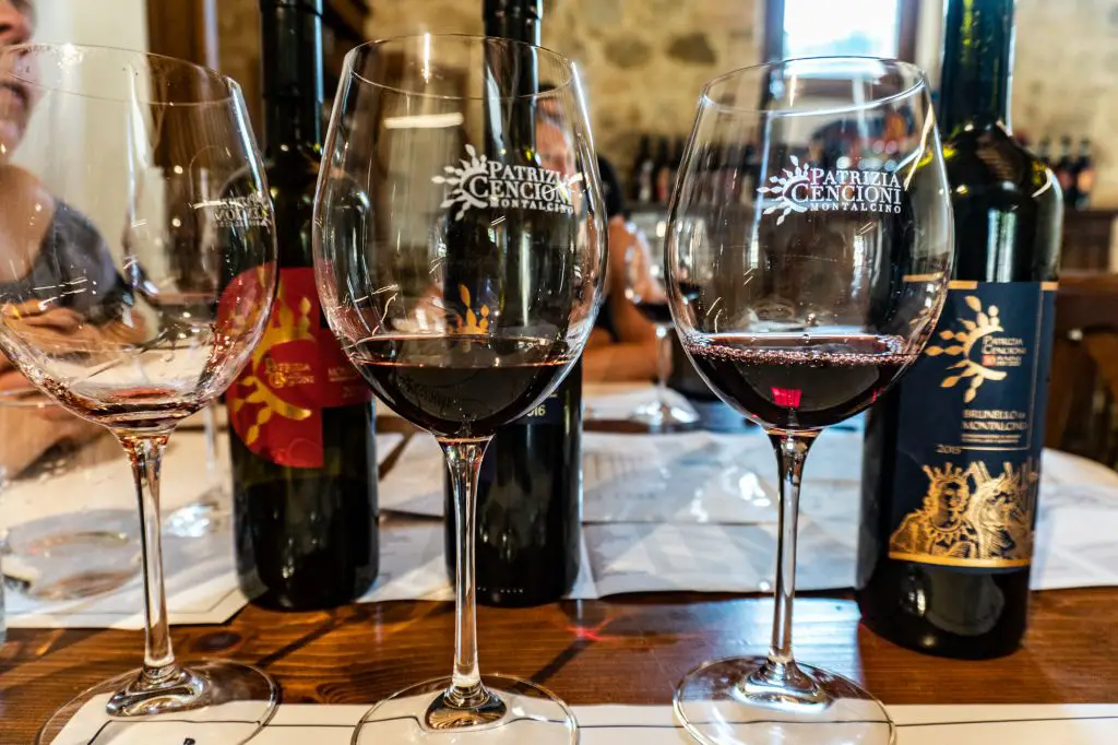 Wine tasting Brunello Montalcino