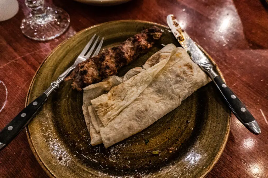 Lavash kebab meat yerevan sherep