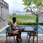 Canggu Bali digital nomad working from villa