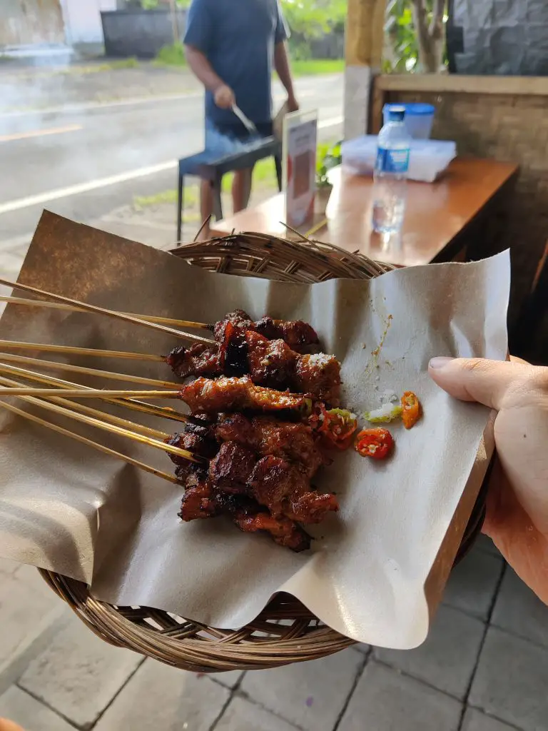 Sate in Bali delicious indonesian food