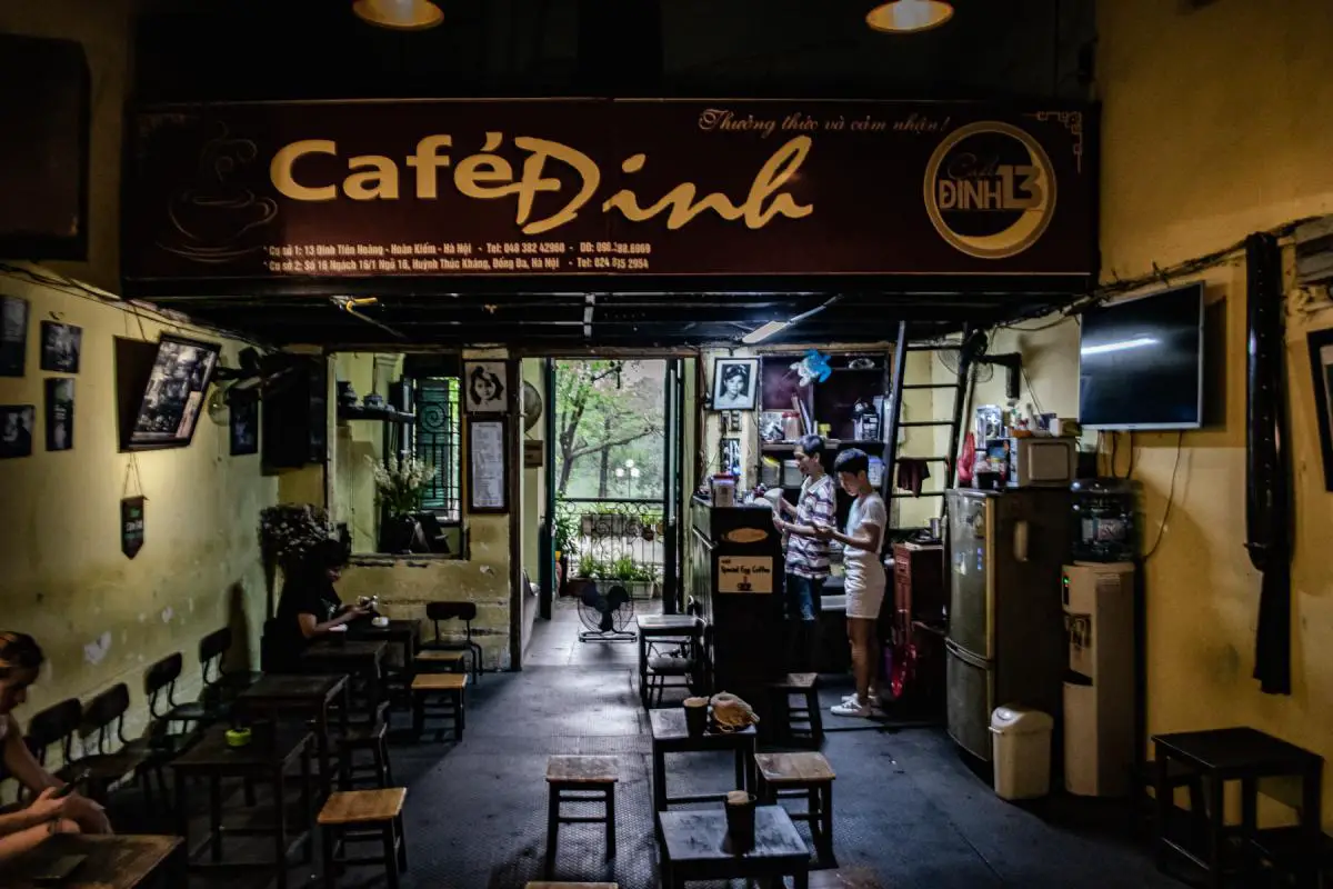 Hanoi Vietnam City cafe dinh egg coffee