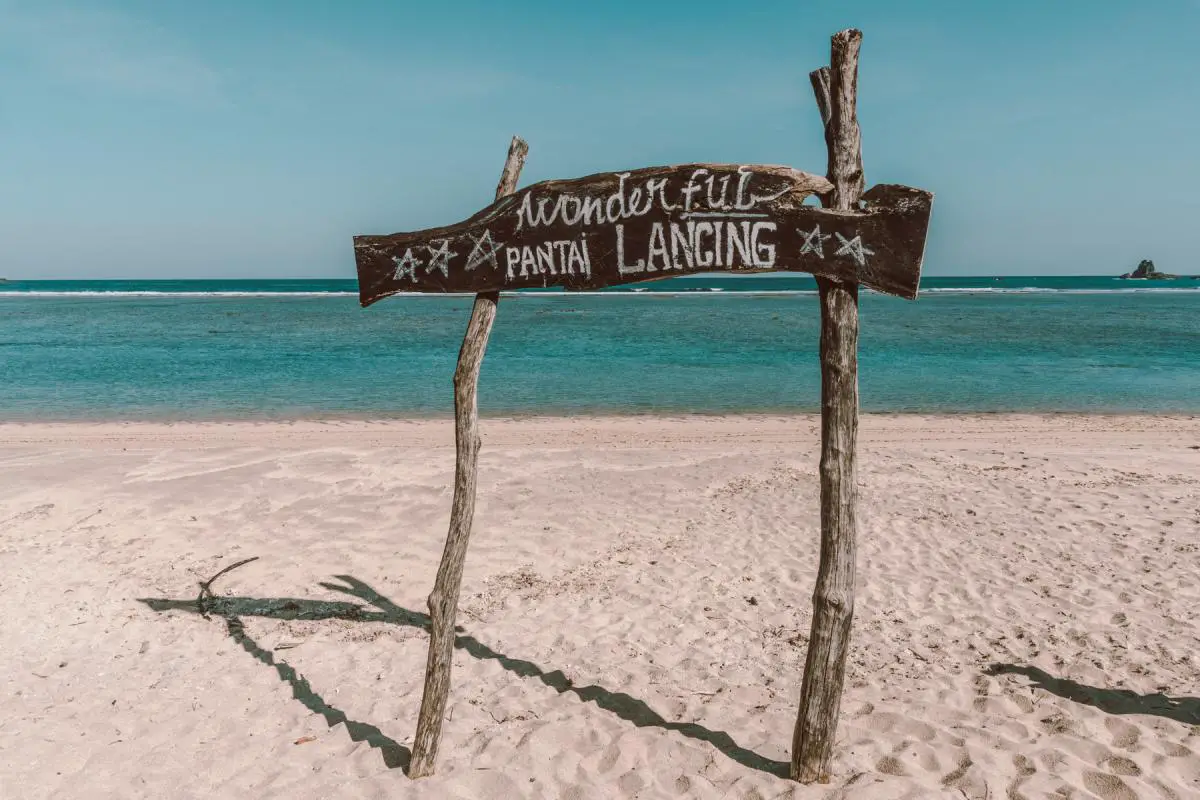 Lancing beach south lombok