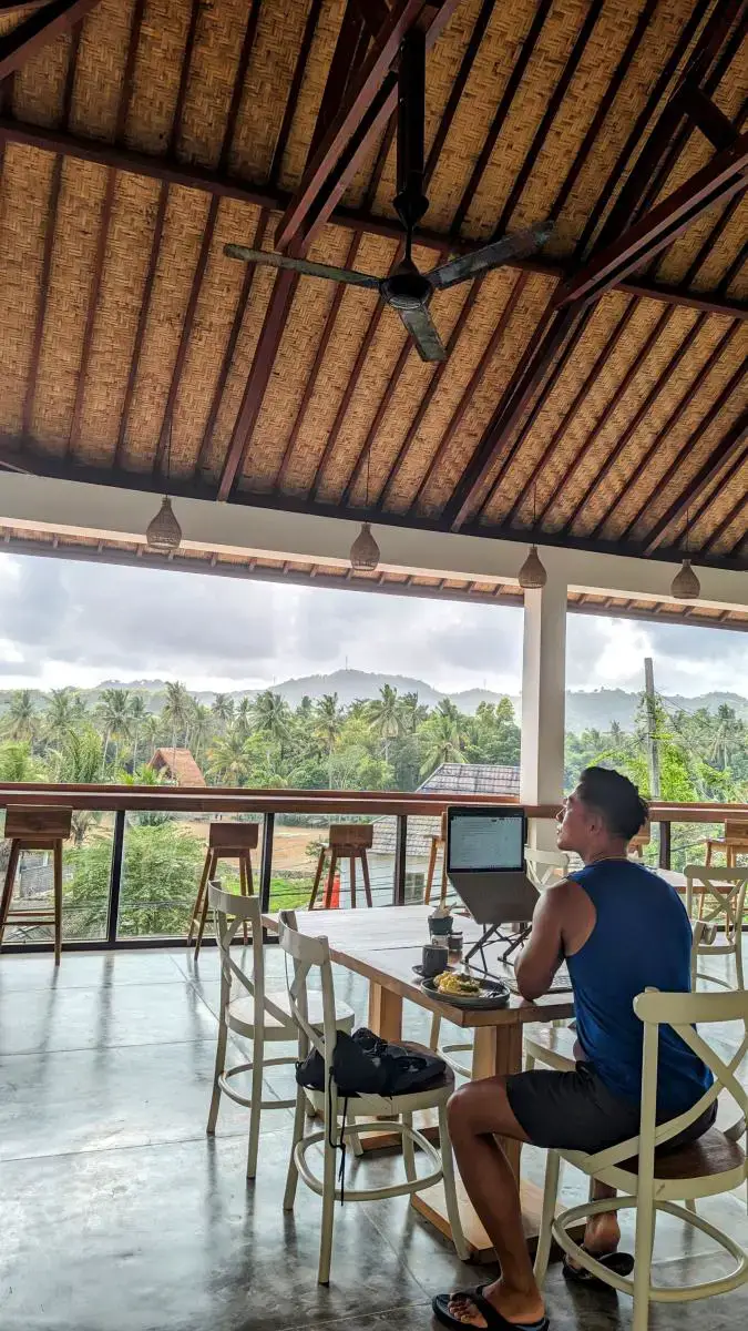Lombok nohi cafe digital nomad remote working bali