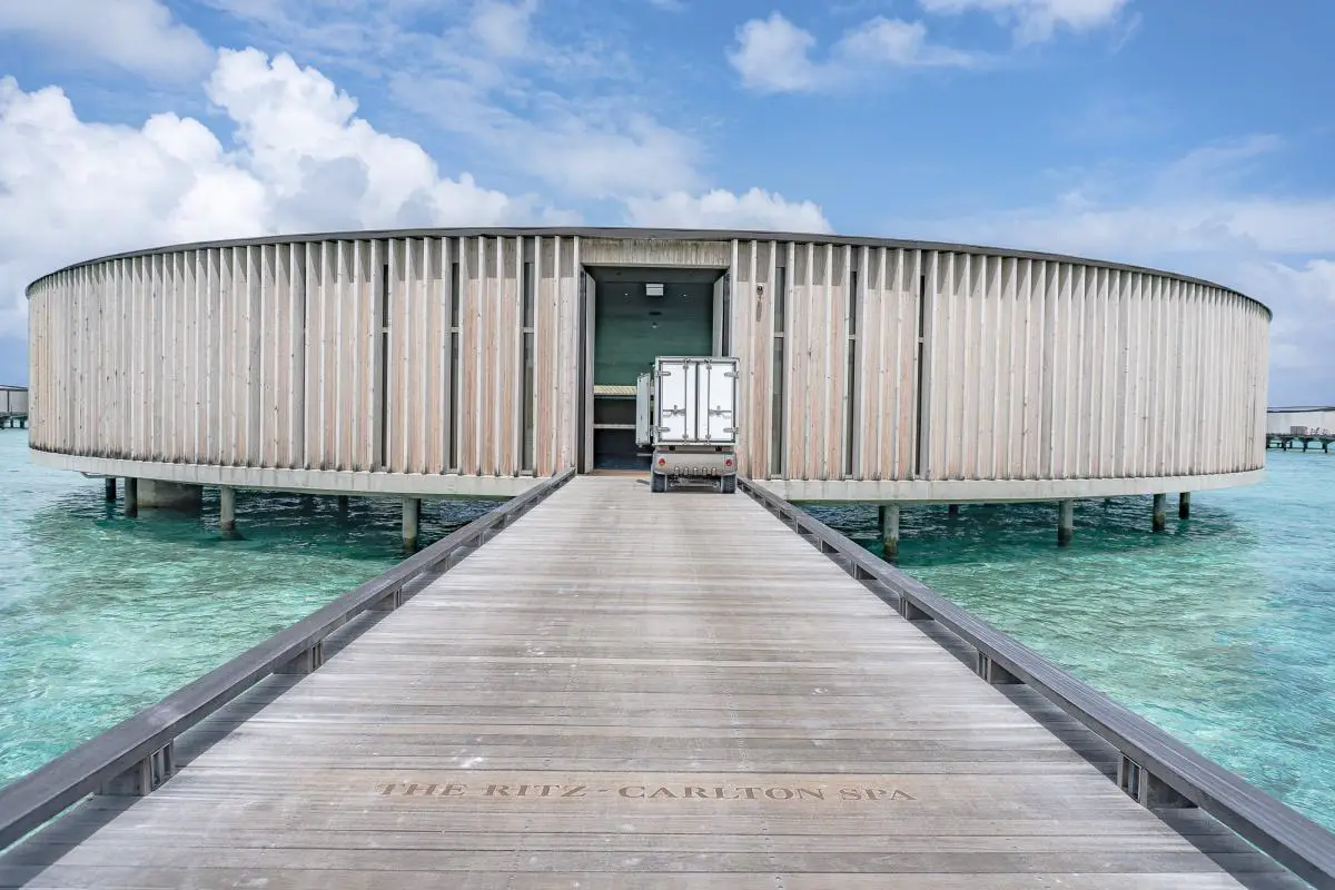 Spa center at maldives ritz carlton