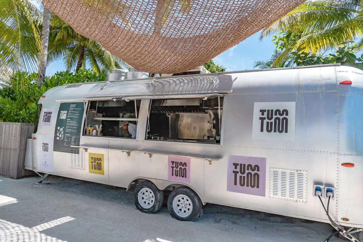 Tum Tum food truck Ritz Carlton maldives