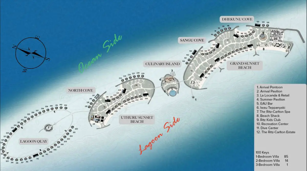 Ritz Carlton Maldives correct map with different details